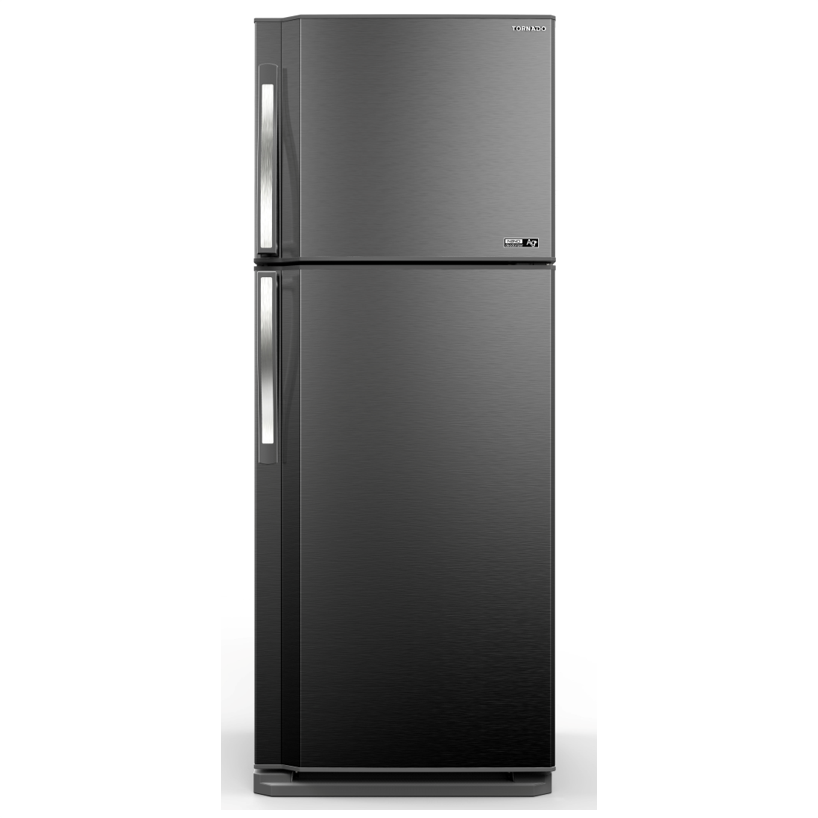 TORNADO Refrigerator No Frost 386 Liter , 2 Doors In Stainless Color RF-48T-ST